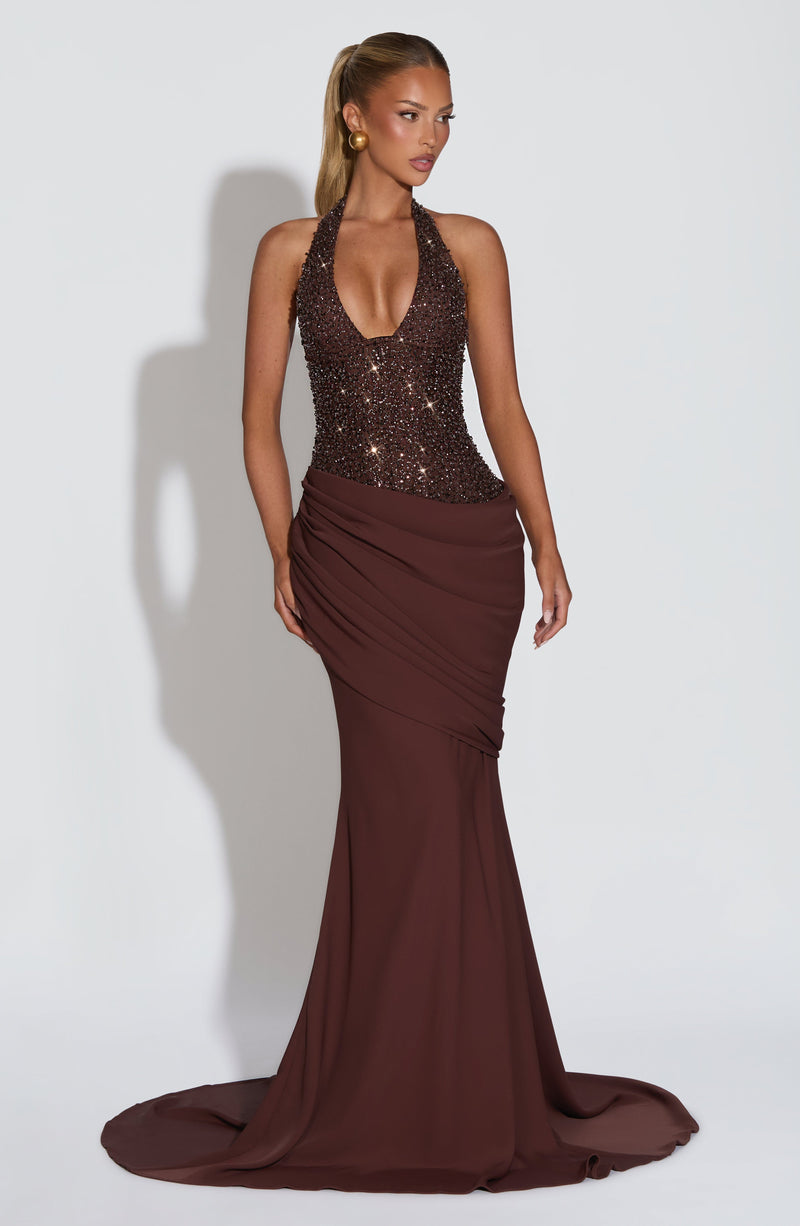 Vestido Maxi con Brillo Mireia
