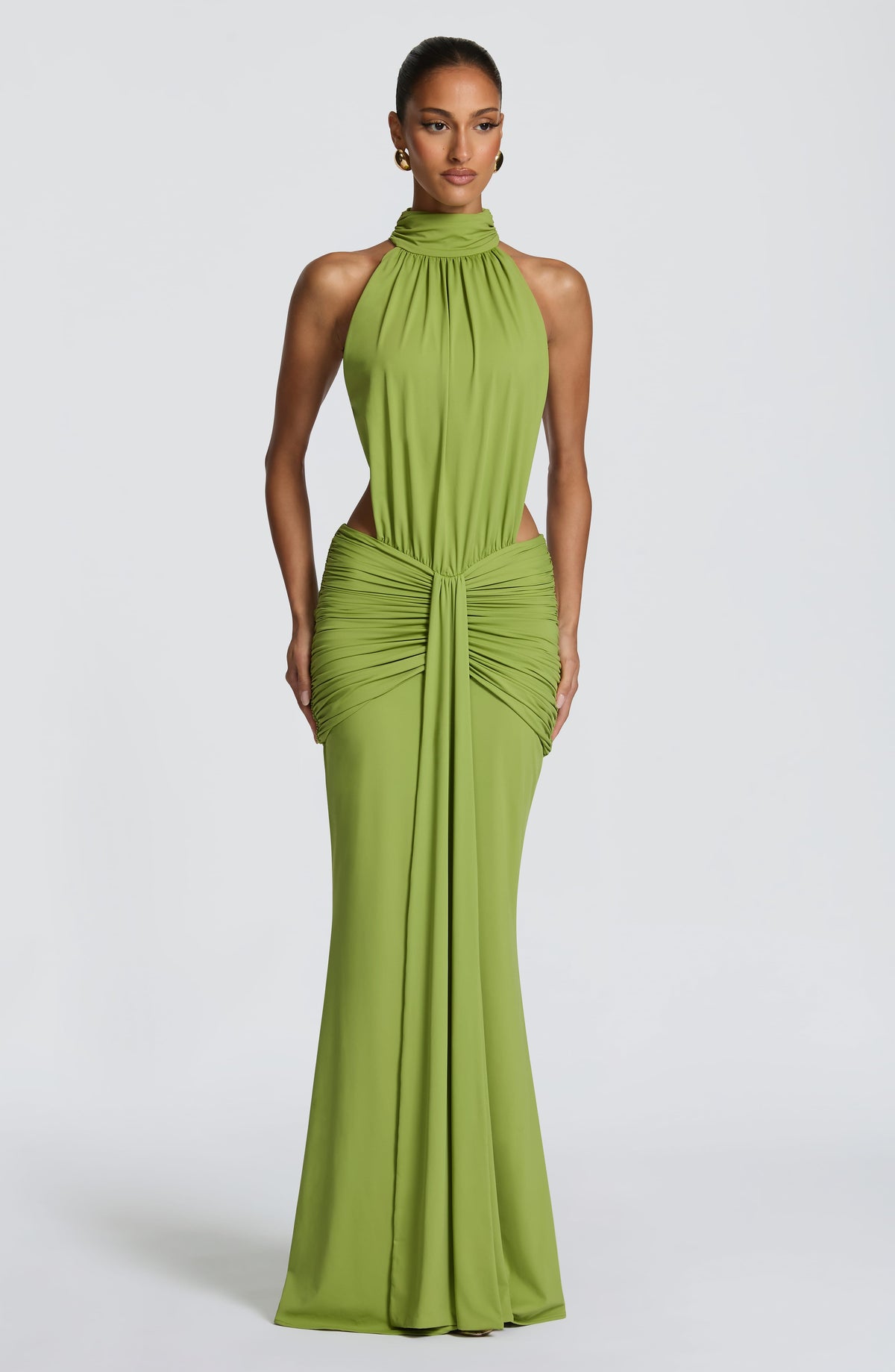 Vestido Maxi de Cuello Alto Silvia