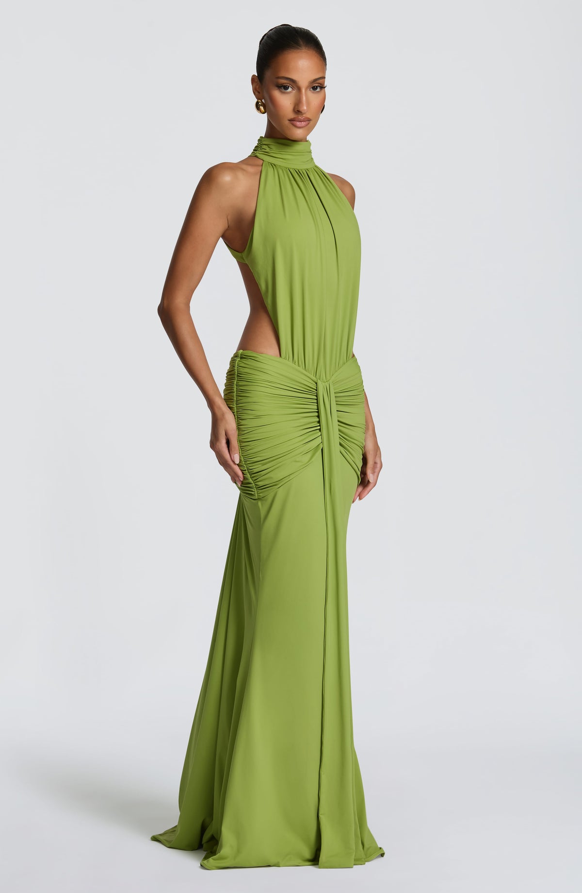 Vestido Maxi de Cuello Alto Silvia