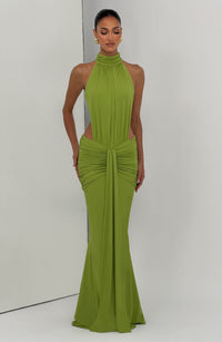 Vestido Maxi de Cuello Alto Nadia