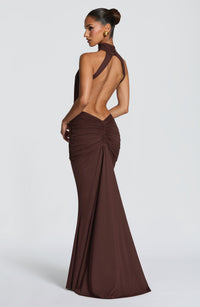 Vestido Maxi de Cuello Alto Nadia