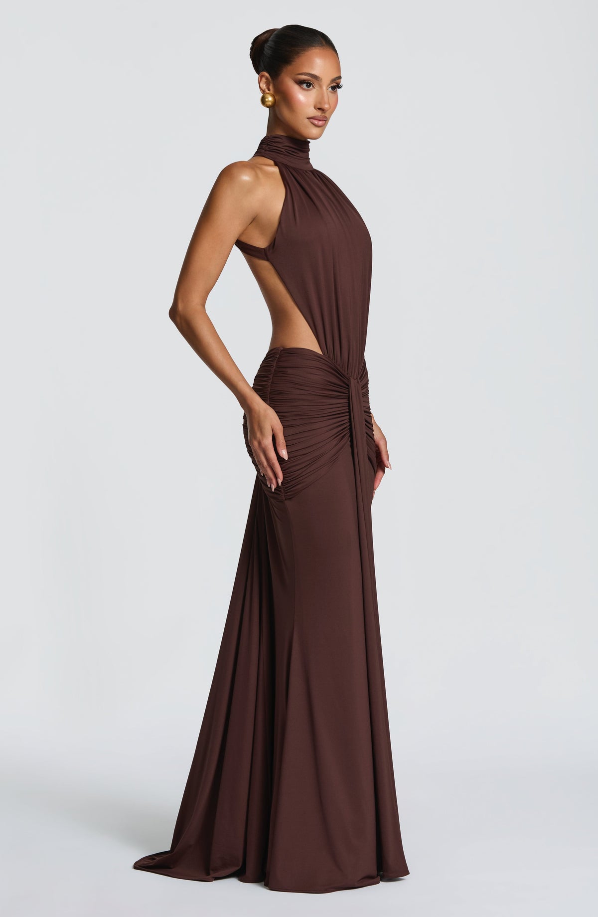 Vestido Maxi de Cuello Alto Silvia
