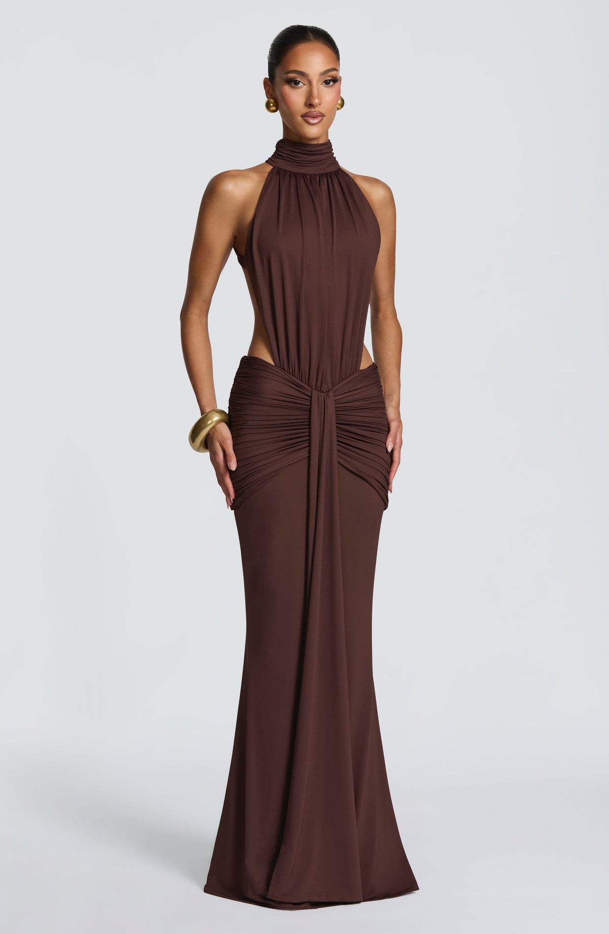 Vestido Maxi de Cuello Alto Silvia