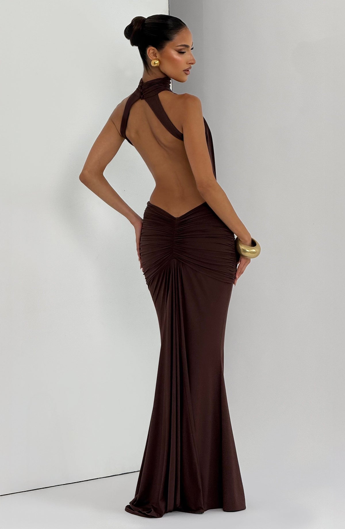 Vestido Maxi de Cuello Alto Nadia