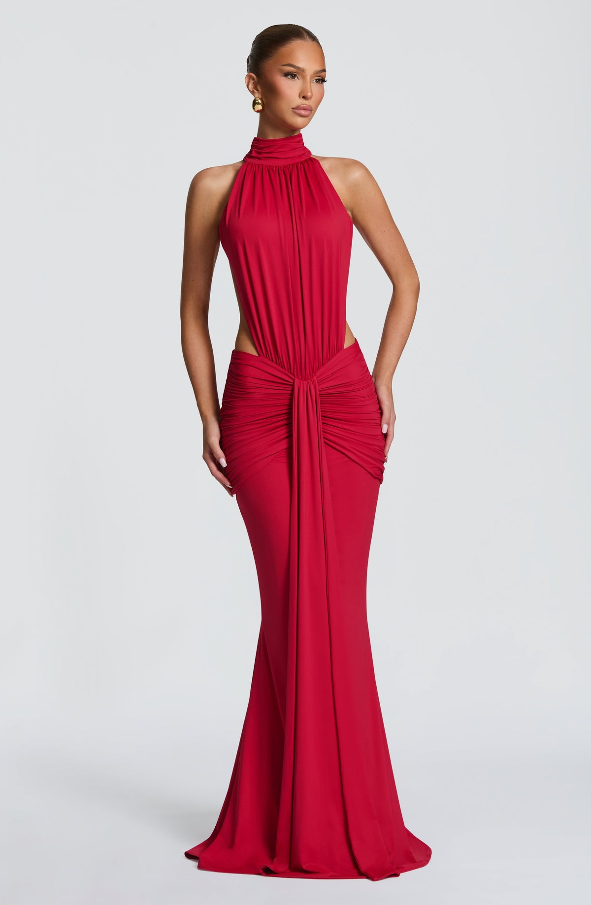 Vestido Maxi de Cuello Alto Nadia