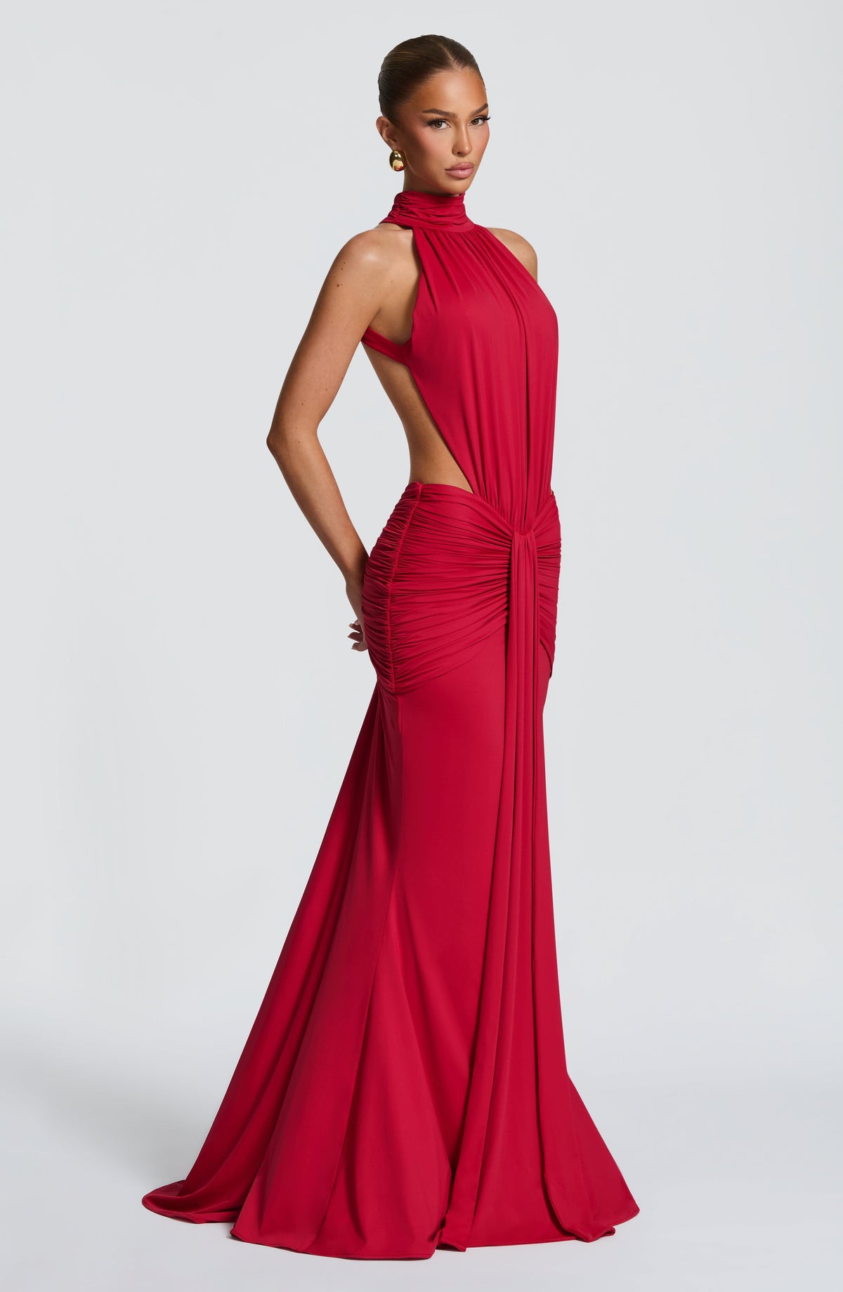 Vestido Maxi de Cuello Alto Silvia