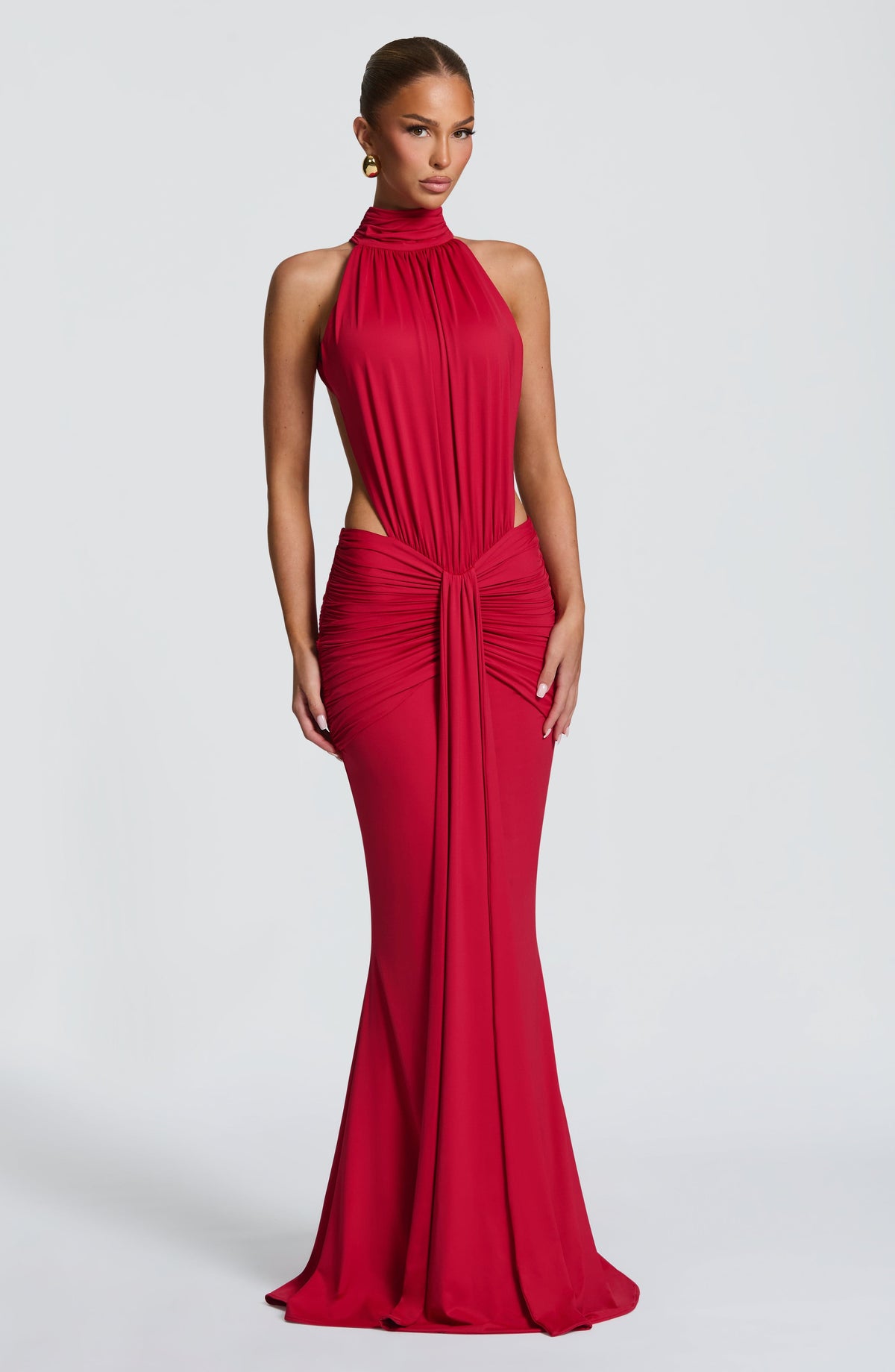 Vestido Maxi de Cuello Alto Nadia