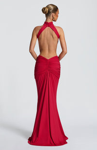 Vestido Maxi de Cuello Alto Nadia