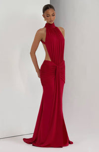 Vestido Maxi de Cuello Alto Silvia