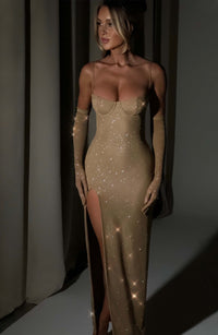 Vestido Maxi con Brillo Camila