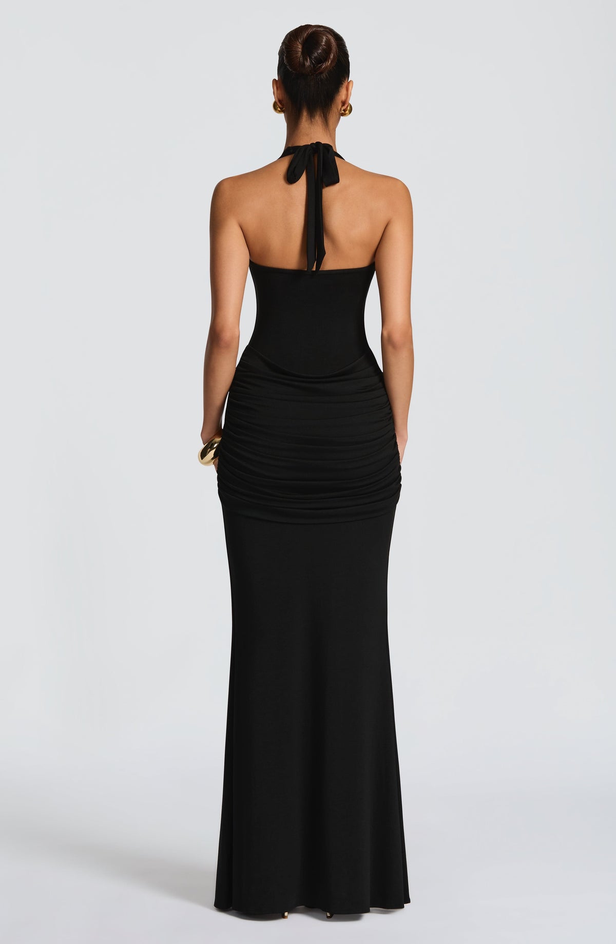 Vestido Maxi Halter Rosa