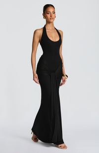 Vestido Maxi Halter Rosa