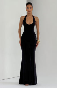 Vestido Maxi Halter Rosa