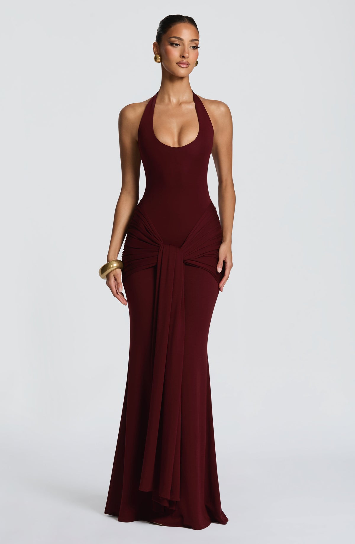 Vestido Maxi Halter Alba