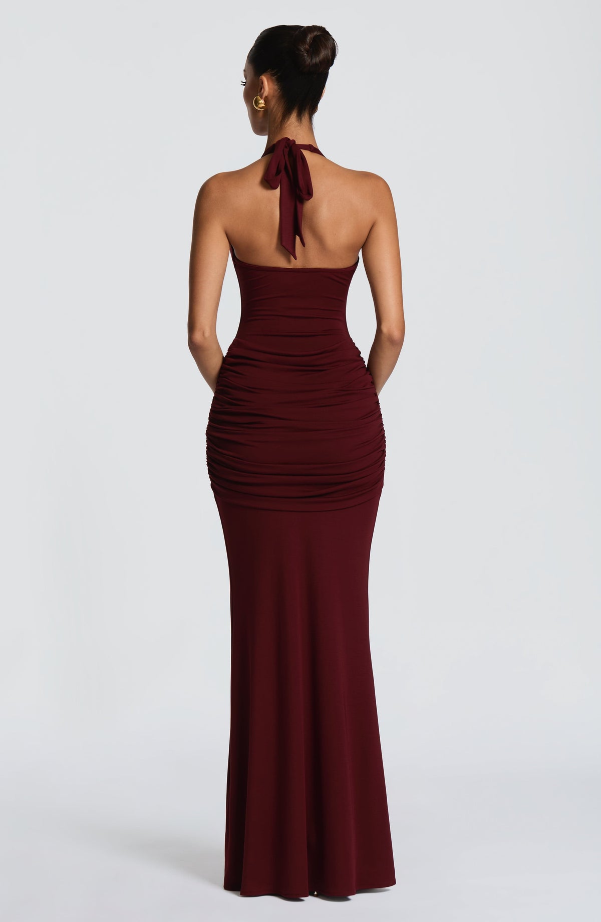 Vestido Maxi Halter Rosa