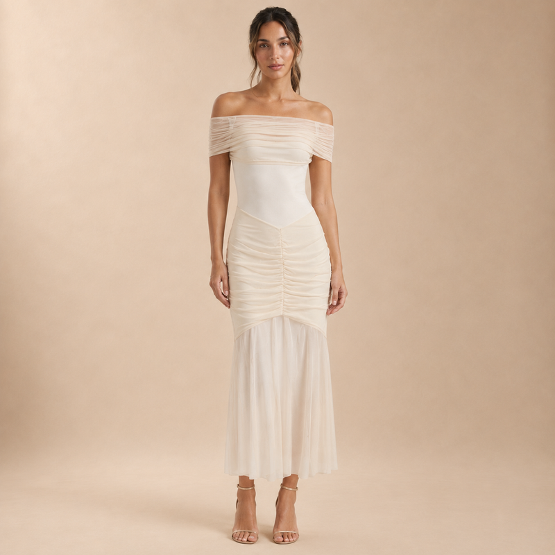 Vestido Maxi Bardot Laura