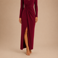 Vestido Maxi Drapeado Elsa