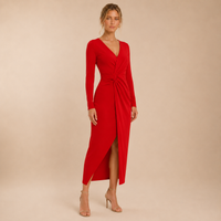 Vestido Maxi Drapeado Elsa