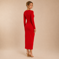 Vestido Maxi Drapeado Elsa