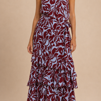 Vestido Maxi Halter Floral