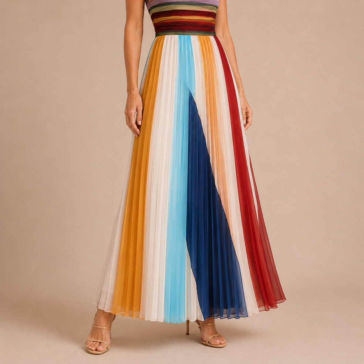 Vestido Maxi Plisado Paloma