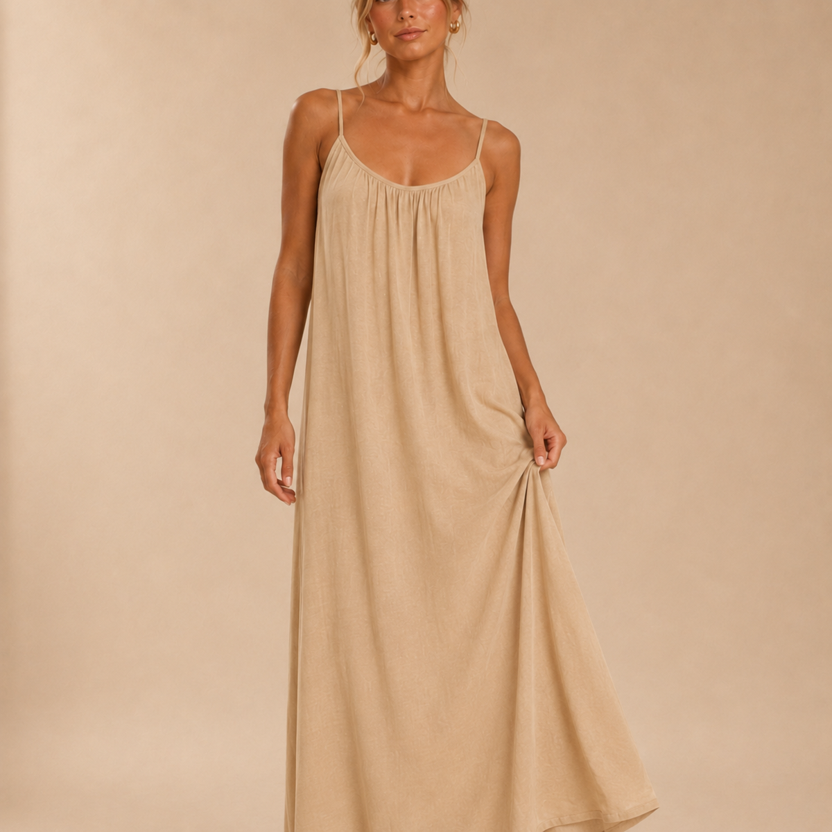 Vestido Fluido Espalda Descubierta