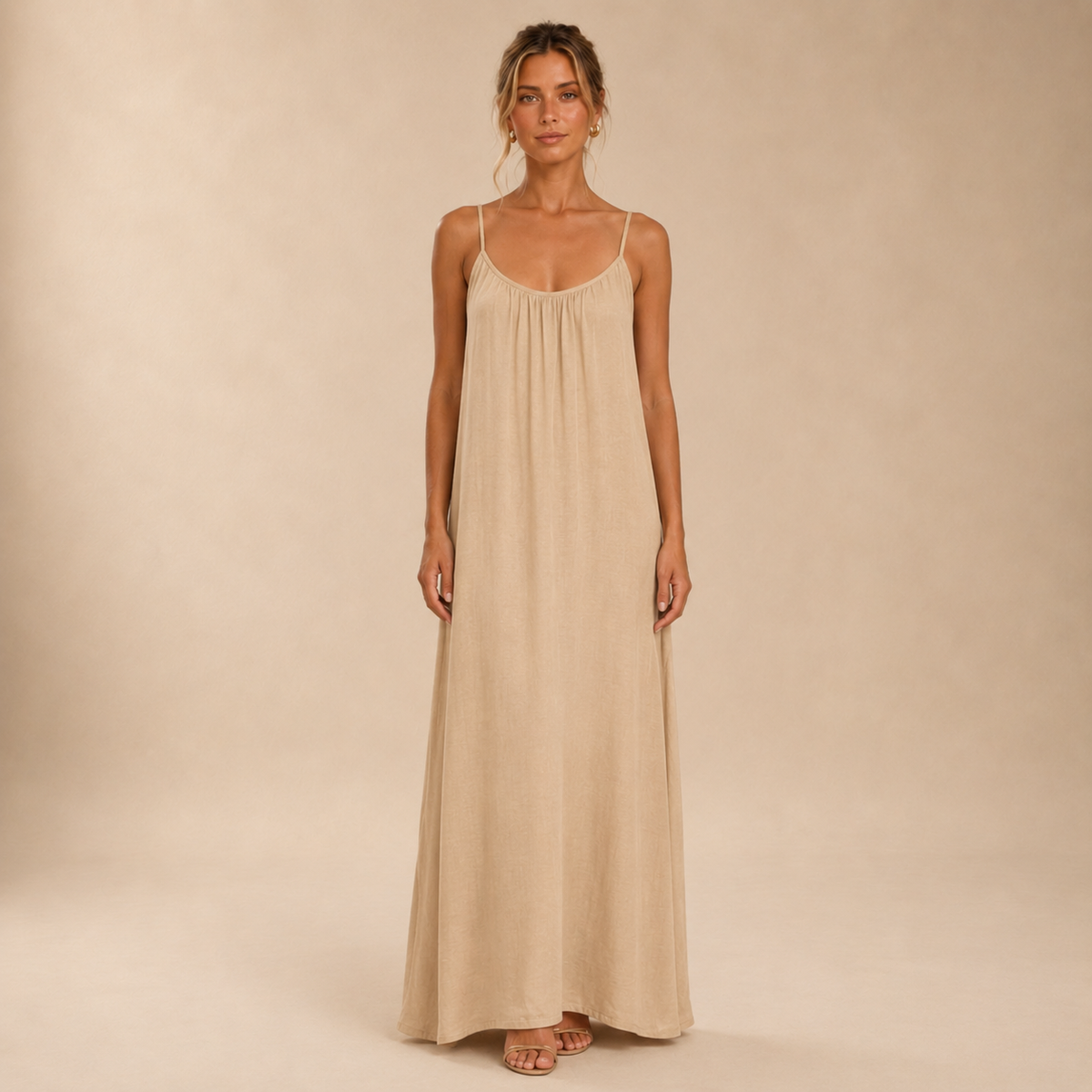 Vestido Fluido Espalda Descubierta