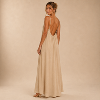 Vestido Fluido Espalda Descubierta