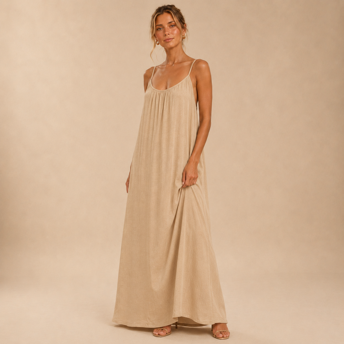 Vestido Fluido Espalda Descubierta