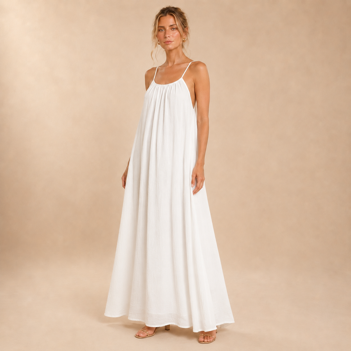 Vestido Fluido Espalda Descubierta