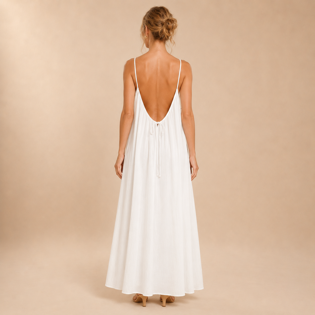 Vestido Fluido Espalda Descubierta
