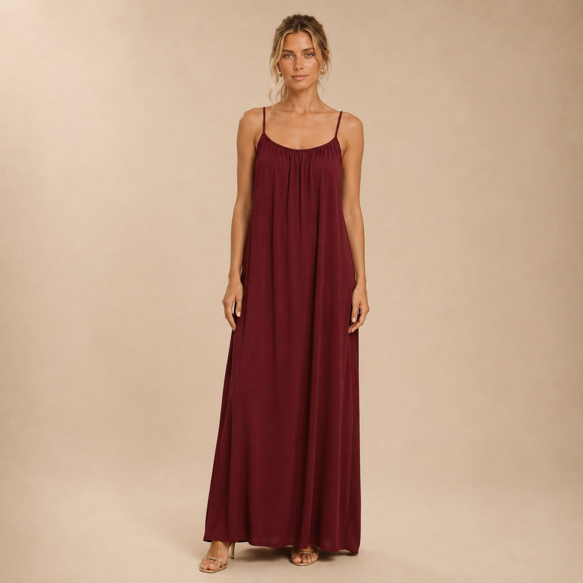 Vestido Fluido Espalda Descubierta