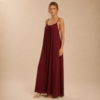 Vestido Fluido Espalda Descubierta