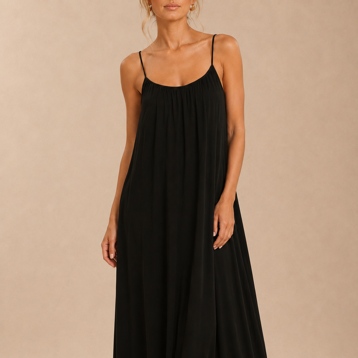 Vestido Fluido Espalda Descubierta