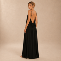 Vestido Fluido Espalda Descubierta