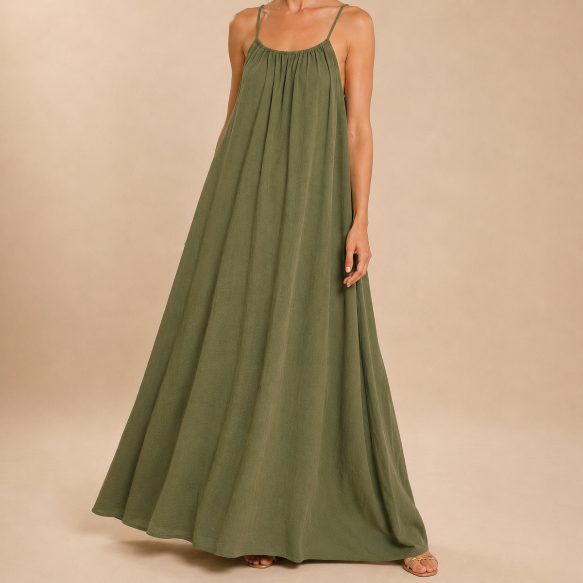 Vestido Fluido Espalda Descubierta