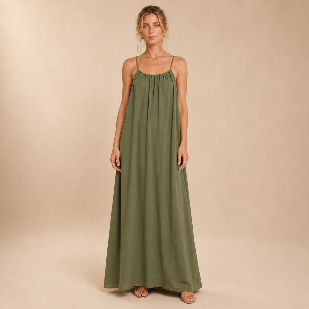 Vestido Fluido Espalda Descubierta