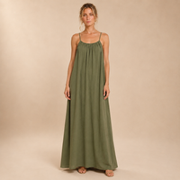 Vestido Fluido Espalda Descubierta