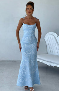 Vestido Maxi de Escote Drapeado Naiara