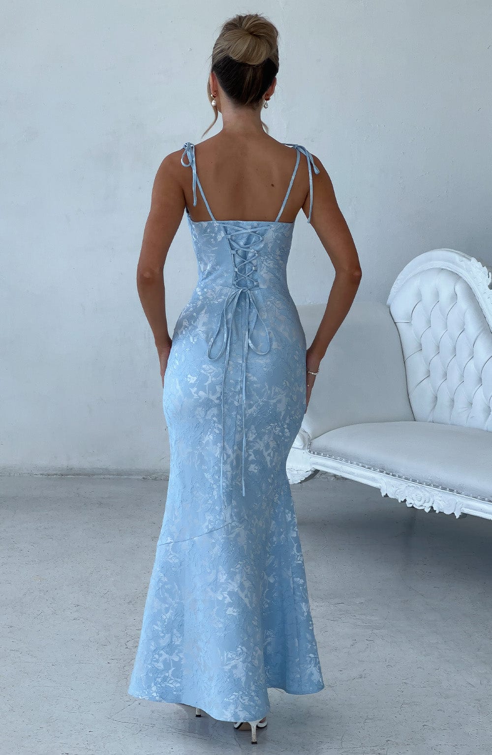 Vestido Maxi de Escote Drapeado Naiara