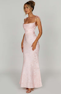 Vestido Maxi de Escote Drapeado Naiara