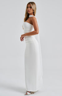 Vestido Maxi Palabra de Honor Calista Bianca