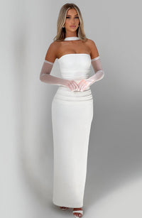 Vestido Maxi Palabra de Honor Calista Bianca