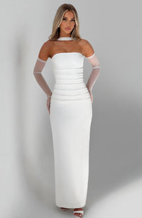 Vestido Maxi Palabra de Honor Calista Bianca