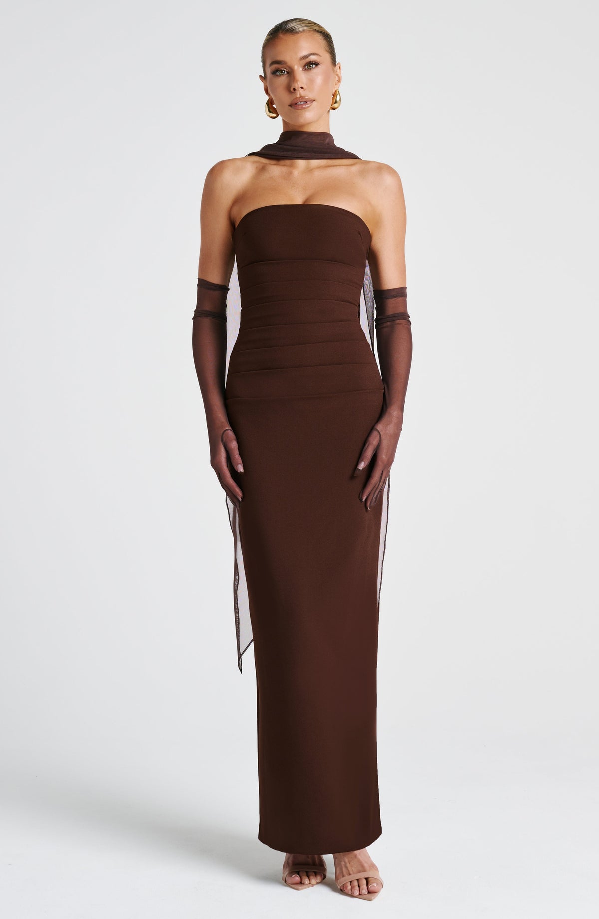 Vestido Maxi Palabra de Honor Calista Noa