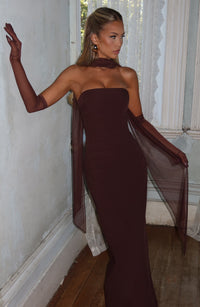 Vestido Maxi Palabra de Honor Calista Bianca